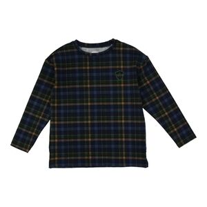 Analogie | Plaid Boxy T-Shirt Long Sleeve - Plaid